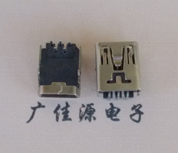 济宁MINI USB前两脚插座 90度卧式 端子DIP针脚定义