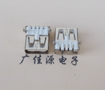 济宁USB AF母座 LCP 耐高温250度280度 环保白胶芯