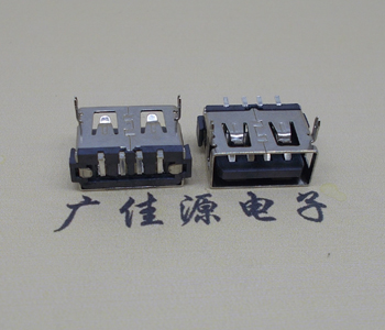 济宁USB短体母座.超薄5.9H胶芯.移动电源接口