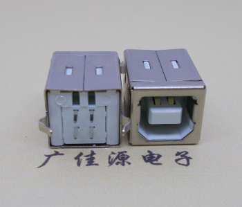 济宁USB BF180度母座 打印机接口 立式直插带赛
