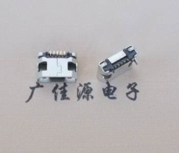 济宁迈克小型 USB连接器 平口5p插座 有柱带焊盘