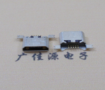 济宁MK USB B Type 沉板0.9母座后两脚SMT口不卷边