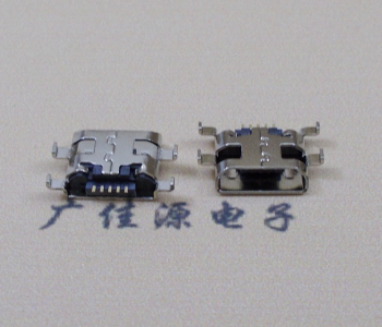 济宁MICRO USB 沉板母座 四脚插 镀雾镍 直边斜口定义