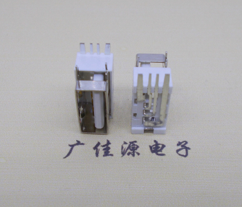 济宁USB侧立式短体10.0尺寸 侧插加宽脚5A大电流插座