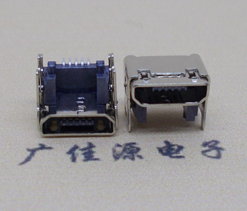 济宁MICRO USB 5P母座 SMT垫高 L=4.15双壳