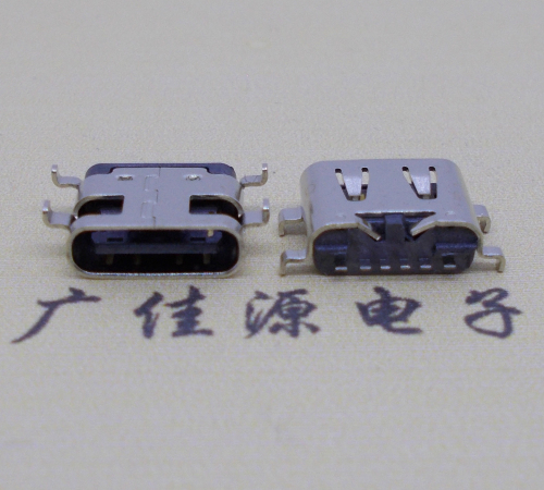 济宁USBType-C6P母座卧式接口沉板0.8mm