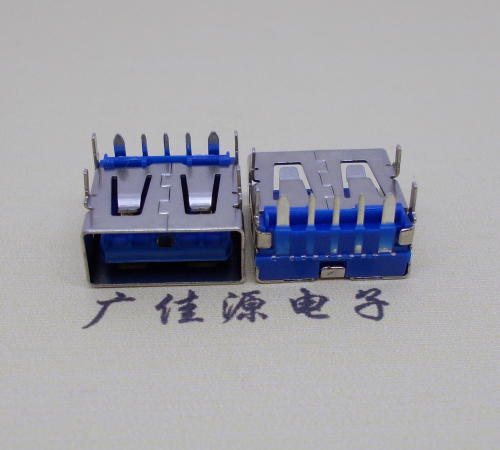 济宁 USB5安大电流母座 OPPO蓝色胶芯,快速充电接口