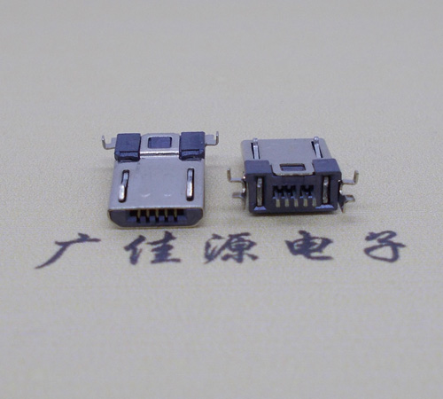 济宁Micro usb焊板式公头贴片SMT款无弹超薄