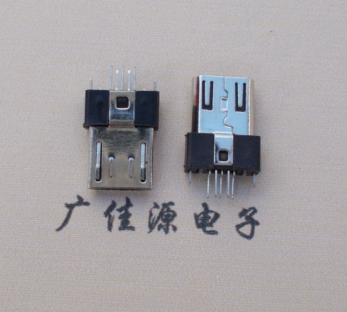济宁MICRO USB2.0插头.带卡勾-无卡勾夹板公头