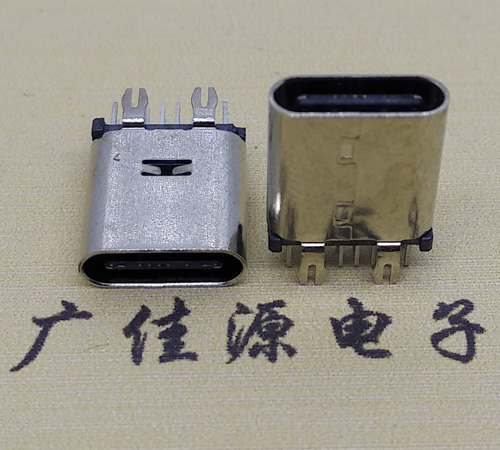 济宁直立式type-c14p母座接口 usb type-c连接器