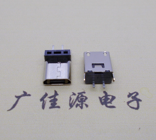 济宁micro 2p直插母座无卷边180度铆合式H=9.3、10.0、10.5、11.5mm