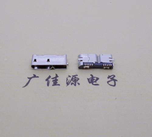 济宁无卷边micro usb3.0母座10pin全脚贴