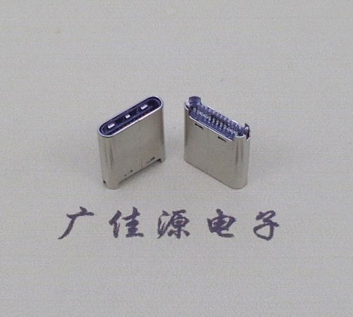 济宁TYPE-C公头24P夹0.7mm厚度PCB板 外壳铆压和拉伸两种款式 可高数据传输和快速充电音频等功能