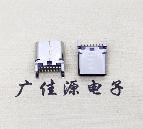 济宁USB 3.1TYPE-C16Pin立贴母头座子引脚接线正负级详解